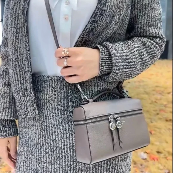 NWT Tory Burch SLIM ROMY TOP HANDLE BAG Color:Wild Mushroom - Picture 11 of 12